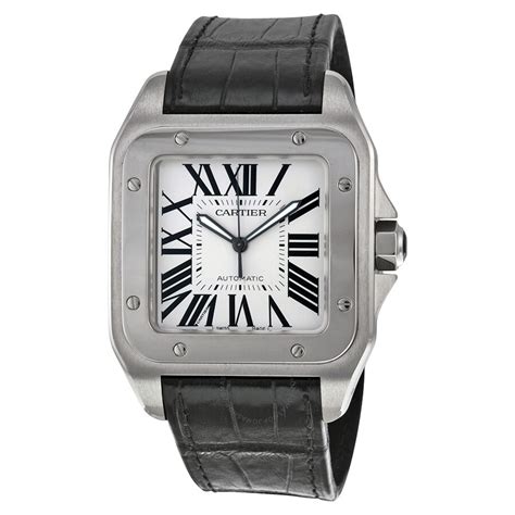 cartier men's w20073x8 santos 100 xl automatic watch replica|cartier santos 100 xl.